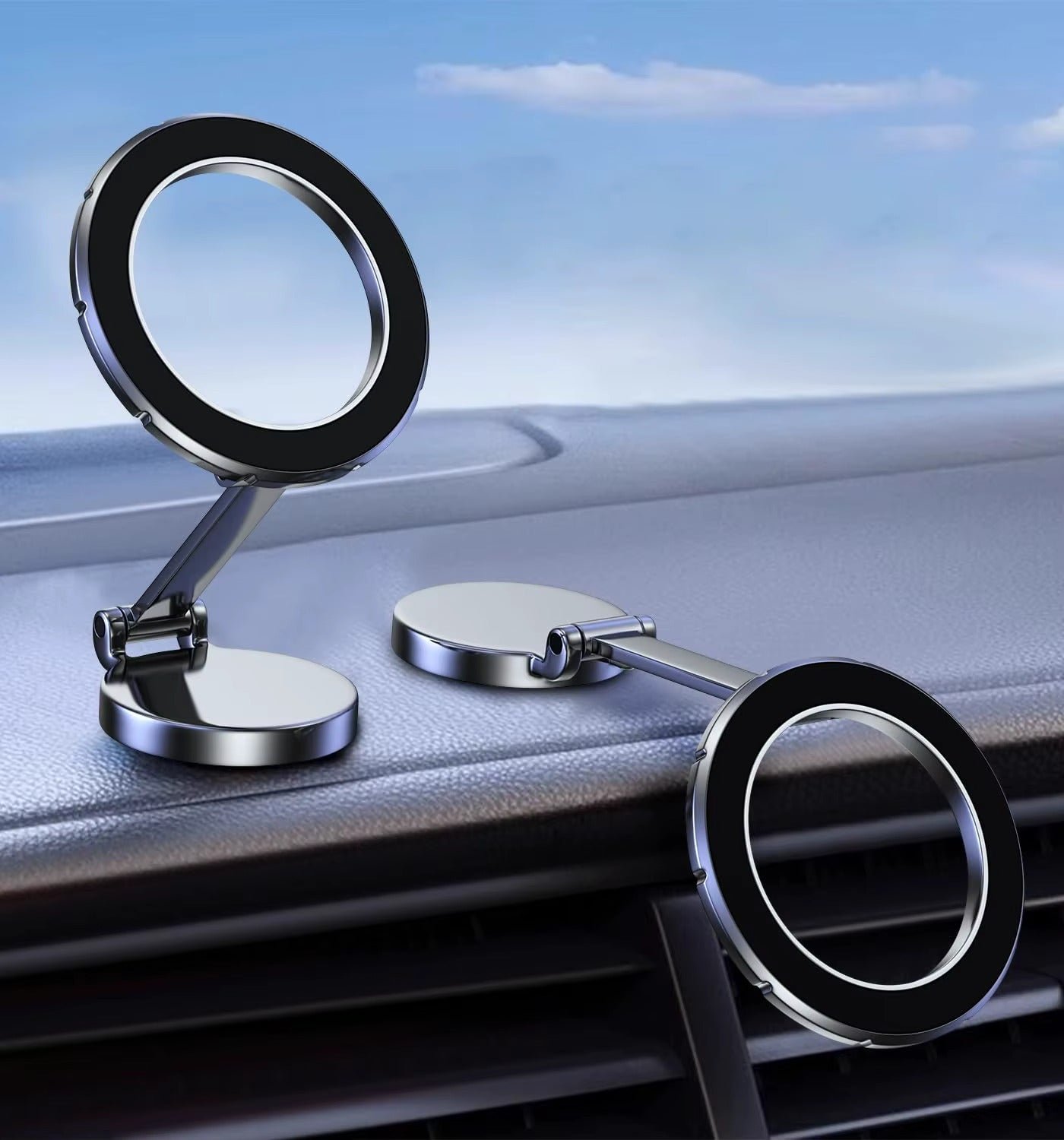 Support de Téléphone Magnétique pour Voiture – Rotation 1080° | Universel iPhone & Android TK - Image 3