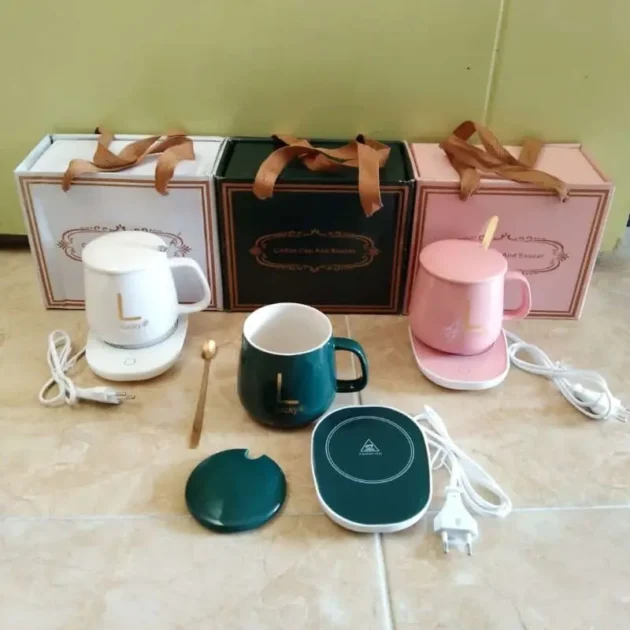 Tasse Chauffante avec Plateau Chauffant ☕✨2GA)